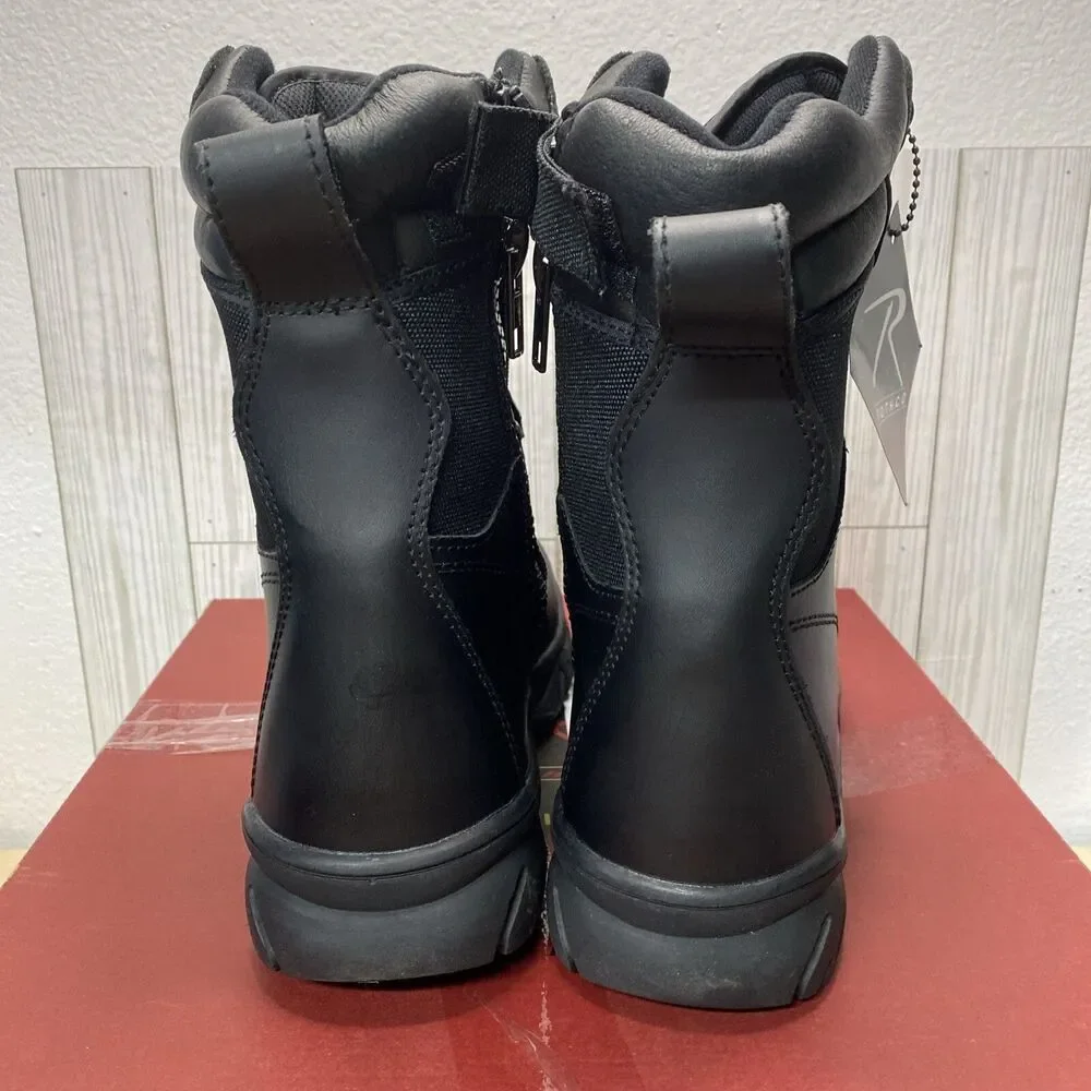 Rothco Mens Military Forced Entry Side Zip Tactical Boots Sz 13 5053 Black